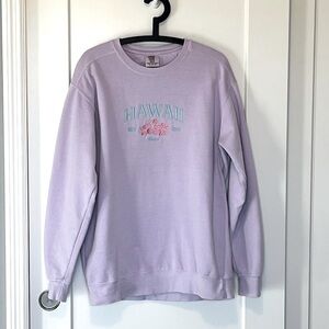 Hawaii Sweatshirt from Etsy NWOT Lavender